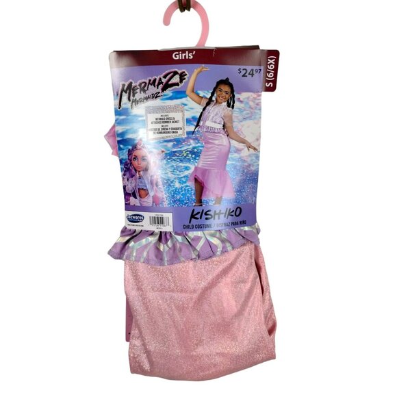 Mermaze Mermaidz Girls S (6/6X) Kishiko Mermaid Dress Halloween Costume - Picture 7 of 8